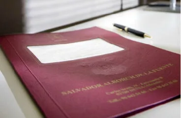 Carpeta de la notaría de Salvador Alborch