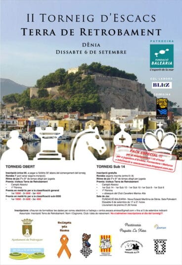 Cartel II Torneo Terra Retrobament Ajedrez