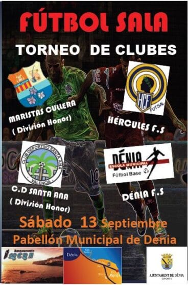 Cartel Torneo Fútbol Sala Juvenil Dénia