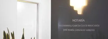 Cartel notaría