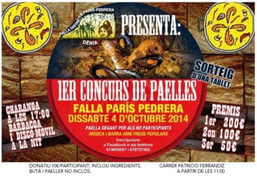 Concurso de paellas en la Falla París Pedrera