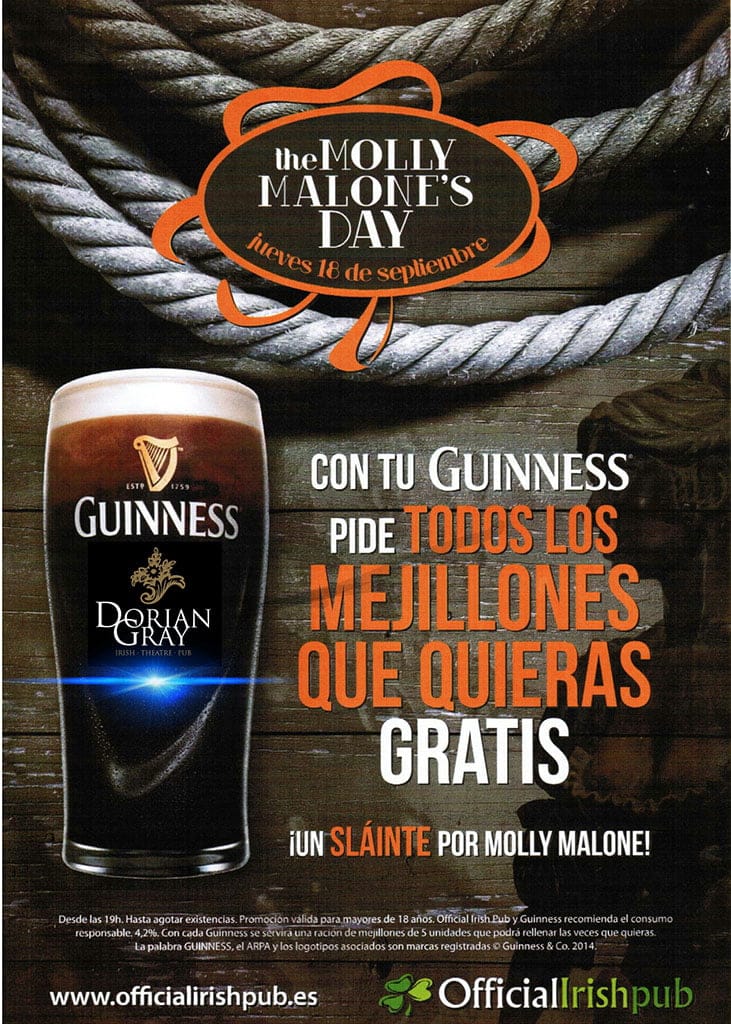 Dorian Gray celebra en Dïa Molly Malone