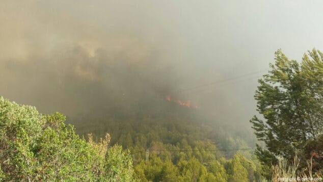 Incendio en Dénia