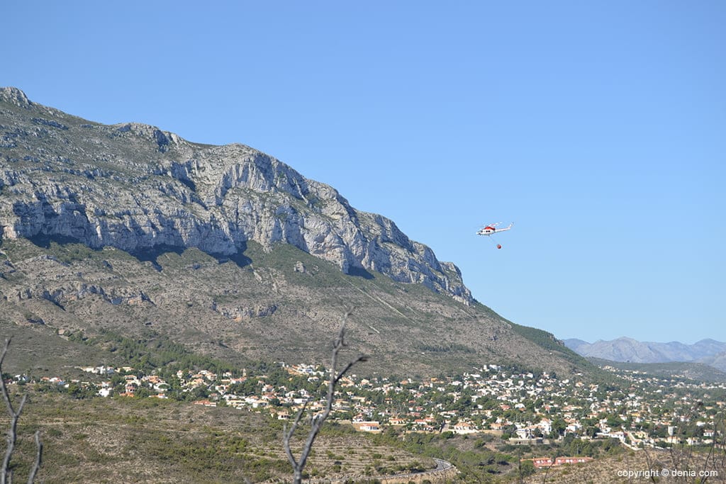 Incendio en el Montgó - Lloma del Castanyar