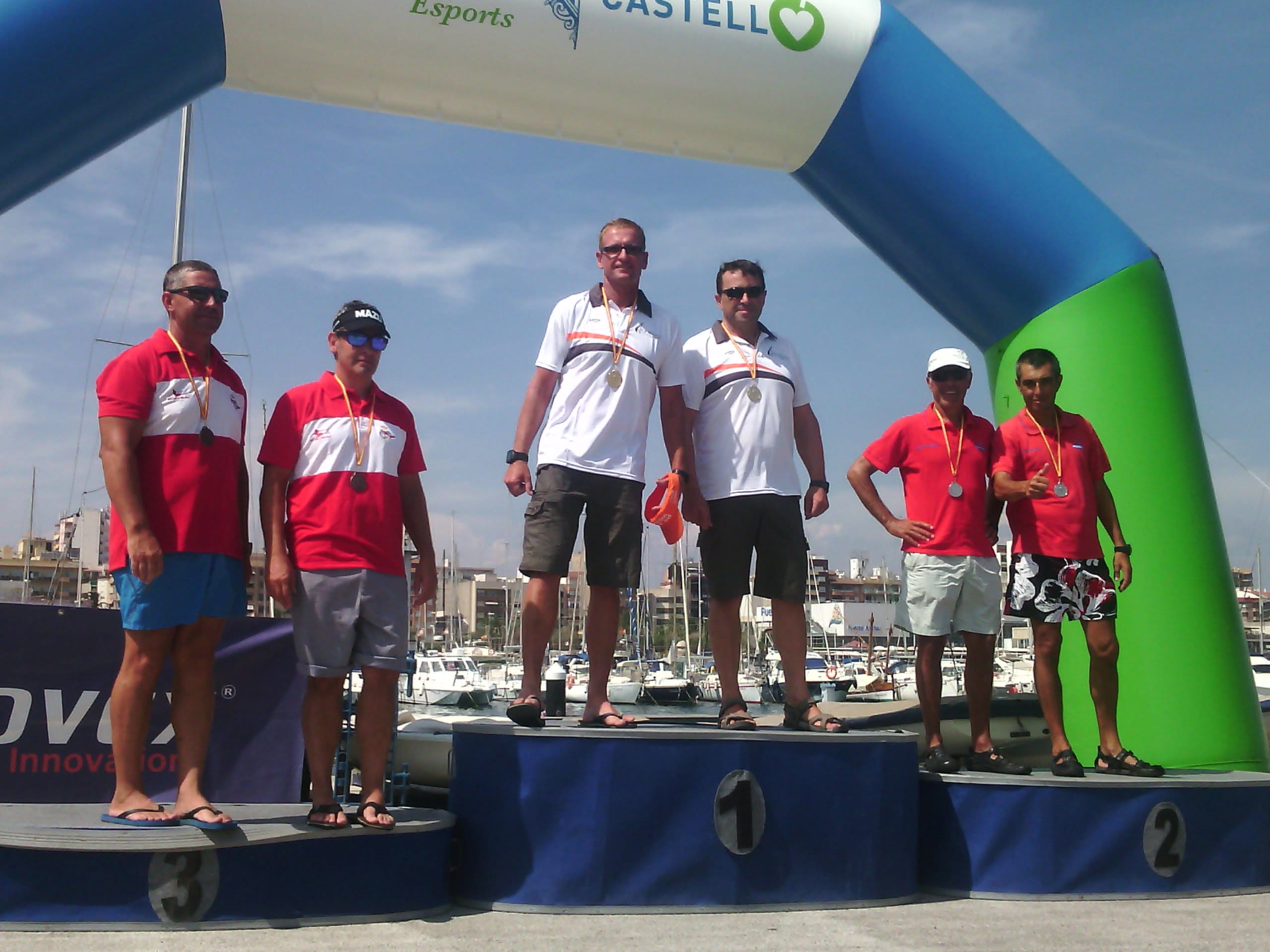 Juan Moncho y Juan Carlos Pérez en el podium