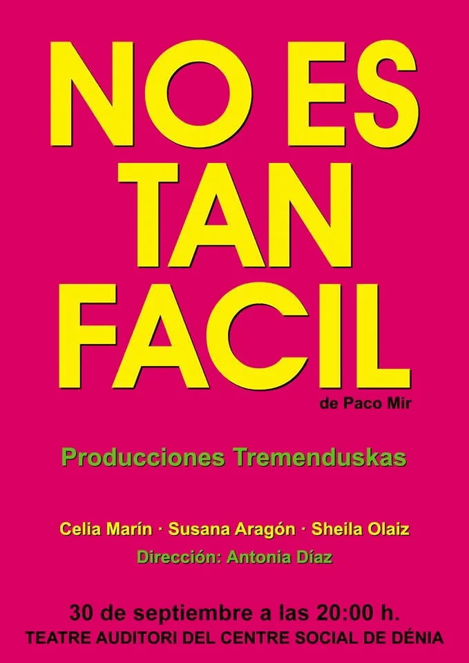 La productora local Producciones Tremenduskas sube al escenario con 'No es tan Fácil' 2 No es tan fácil