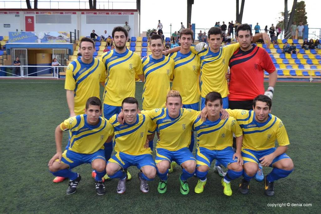 Once inicial del Dénia Juvenil A frente al Beniganim