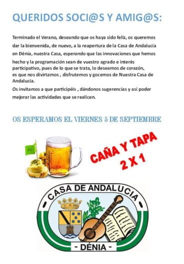 Reapertura de la Casa de Andalucía de Dénia