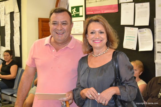 Sonja Dietz y Paco Catalá en el ayuntamiento.