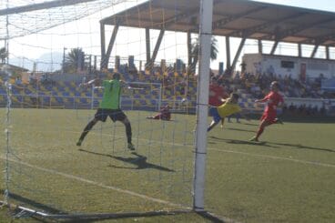 Ángel marcó el primer gol del CD. Dénia