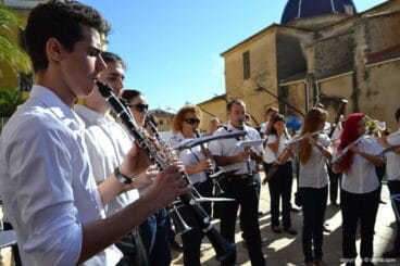 Banda de dénia en el Día de la Comunitat Valenciana