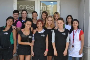 Alumnas de Creama Dénia curso de peluquería
