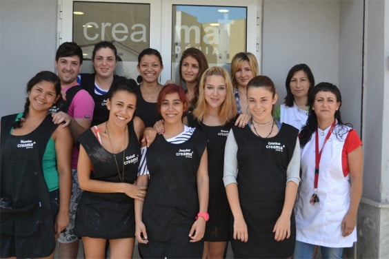 Alumnas de  Creama Dénia curso de peluquería