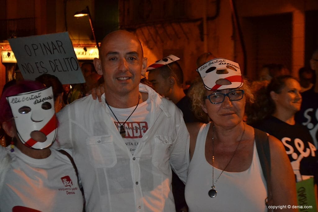 Andrea Pastor el día de la manifestación