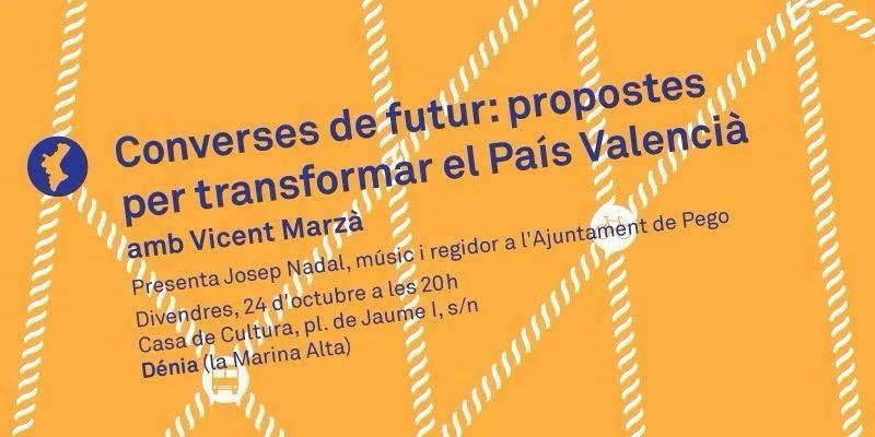 Cartel Charla Coloquio de Compromís per Dénia