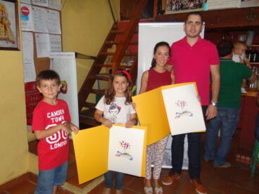 Falleras Mayores y presidente de la Falla Oeste del 2015