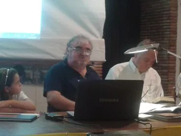Josep Gisbert en la falla Baix la Mar