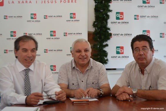 Juan Carlos Parets con Miguel Llobell y Juan Carrió