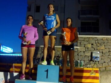 Mayca Sala en el podium de los 5.000