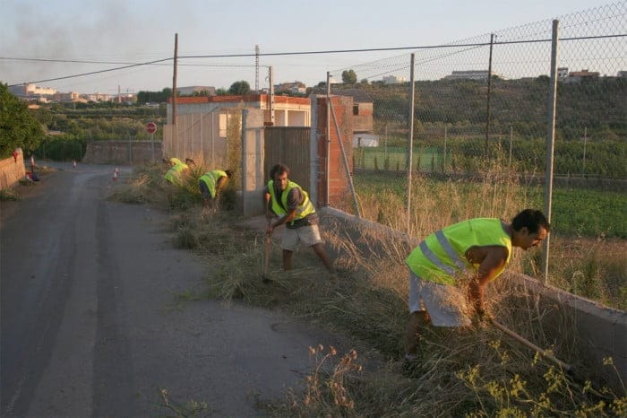 Trabajadore del anterior Plan de empleo de Dénia