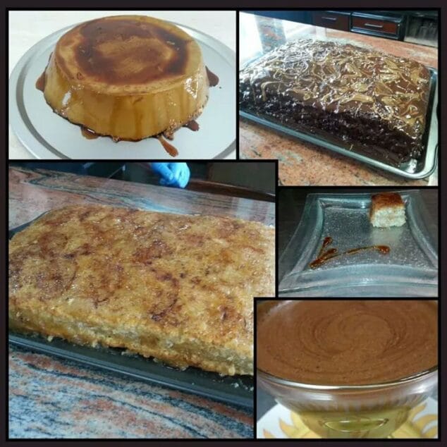 Variedad de postres caseros