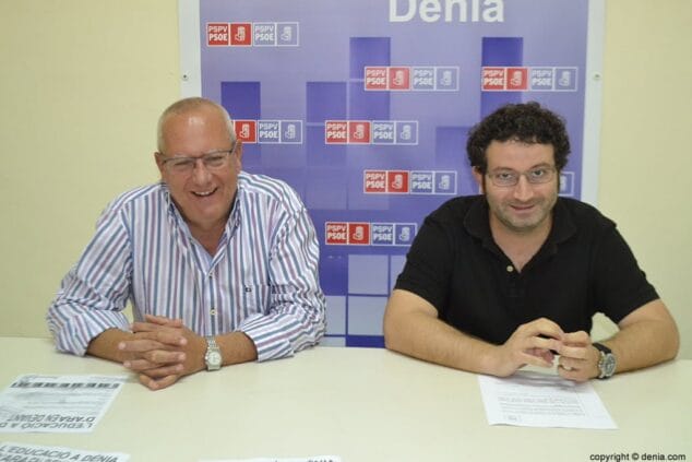 Vicente Grimalt junto a Óscar Mengual
