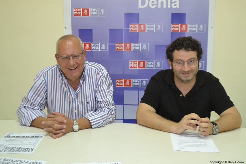 Vicente Grimalt junto a Óscar Mengual