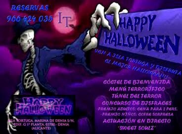 menu halloween Isla Tortuga
