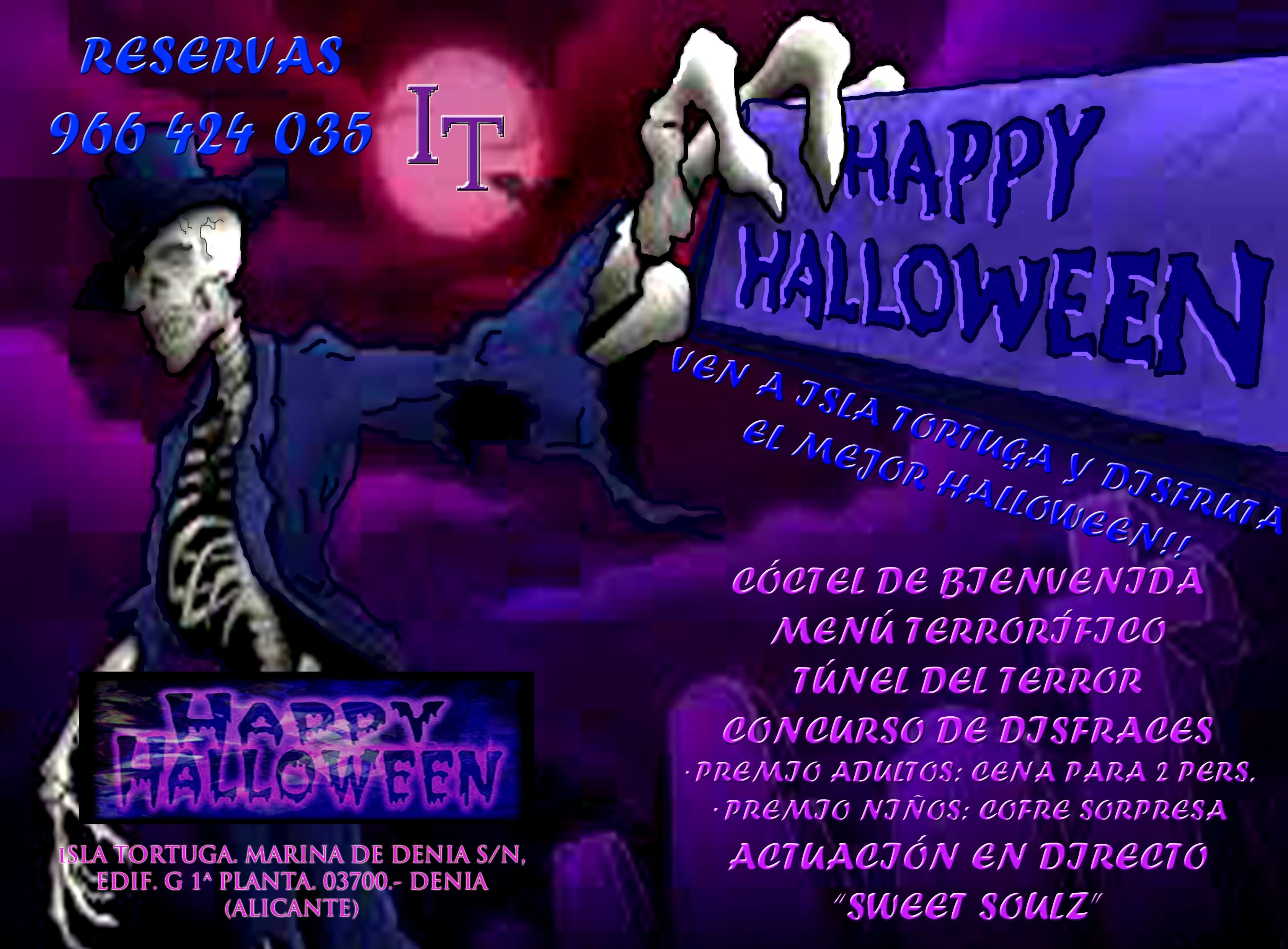 menu halloween Isla Tortuga