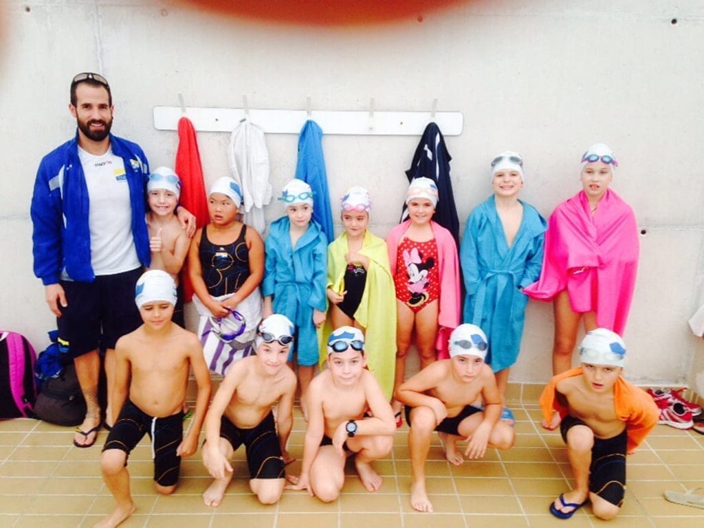 Benjamines de la Escuela del club Natació Dénia