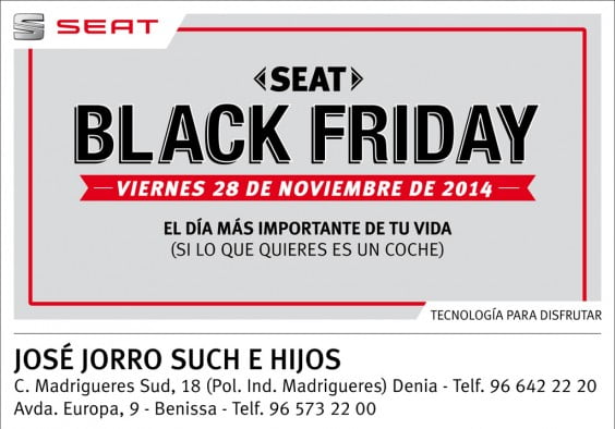 Black Friday en Seat José Jorro