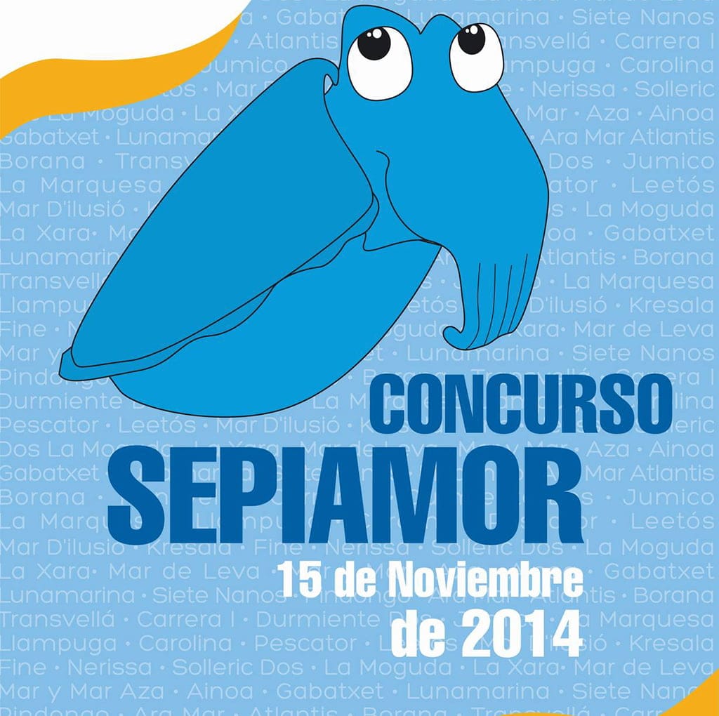 Cartel concurso de pesca Sepiamor 