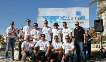 El C.Rem Dénia Veteranos arriba del podium.