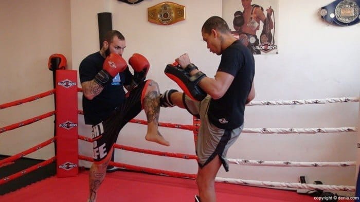 David Trallero durante un entrenamiento