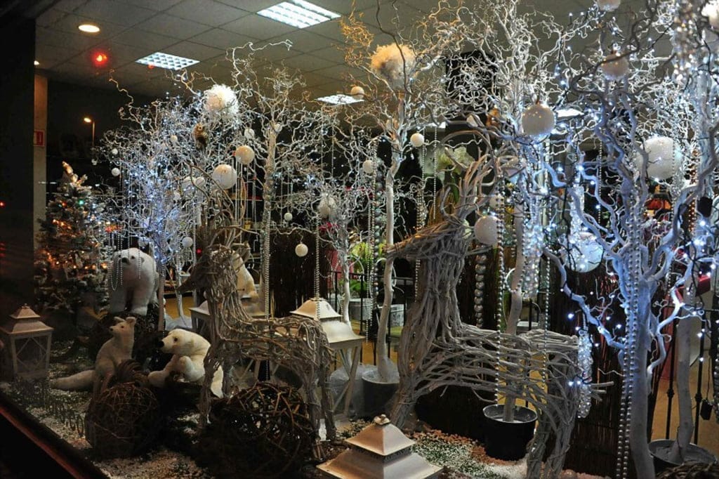 Escaparates navideños de Flores Manolita
