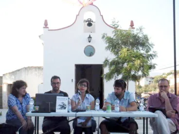 Juanmi Rafet en la presentación de la revista Aguaits