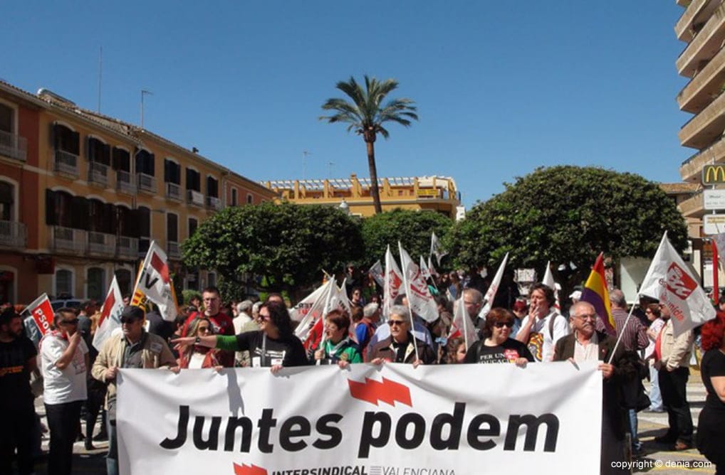 Manifestación en Dénia