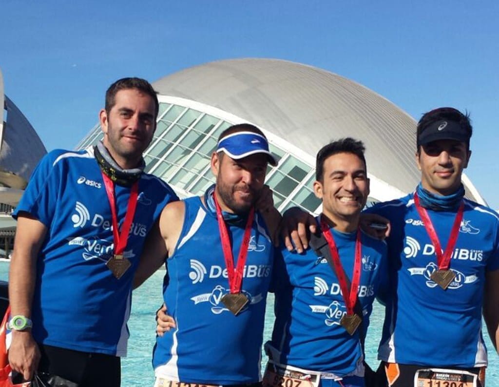 Pablo Vera, Juan Sapena, Roberto Soto y Miguel A. Martínez en Valencia