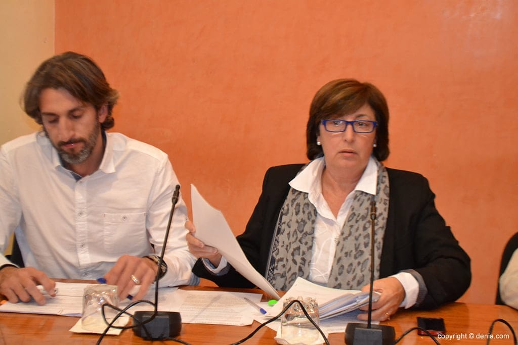 Pepa Font durante el pleno