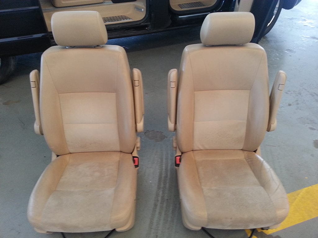 Reparación de cuero - Antes