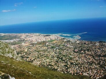 Vista de Dénia desde el Montgó