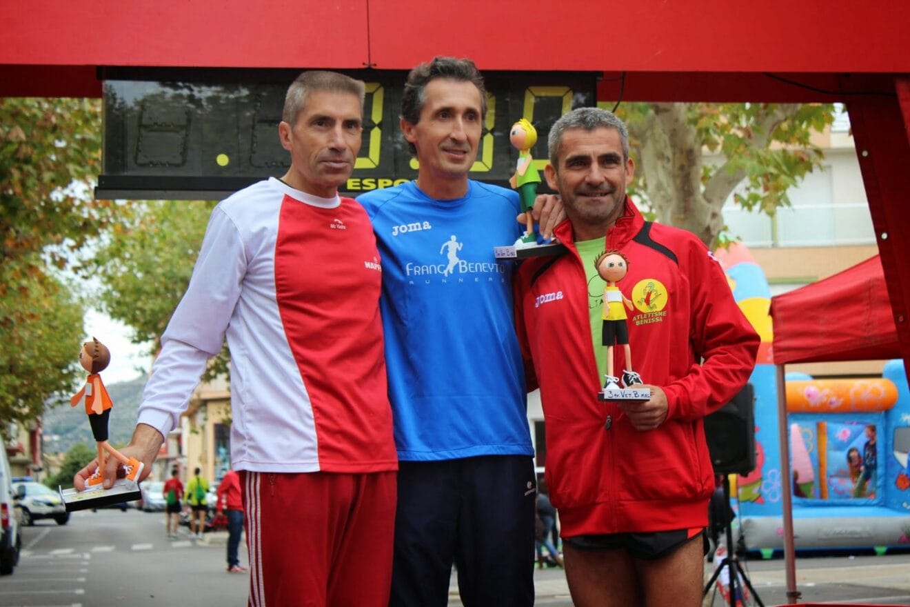 Víctor Fernández con Isidoro Blasco y Ricardo Carañana