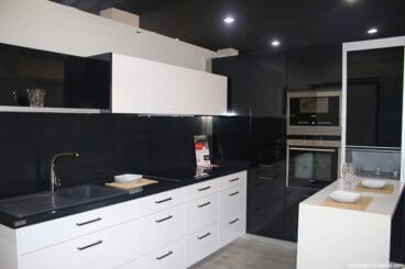 Cocina blanco y negro Cocina Fácil