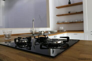 Fogones en encimera madera Cocina Fácil