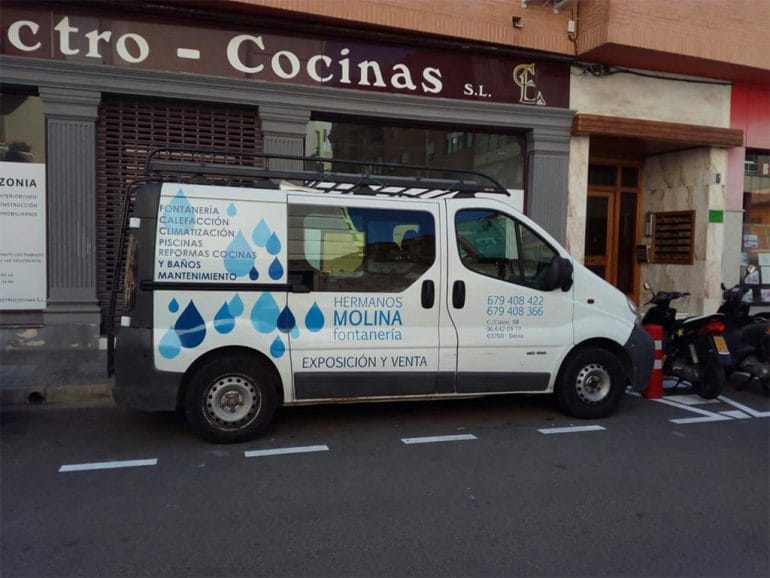 Furgoneta rotulada Impresionarte