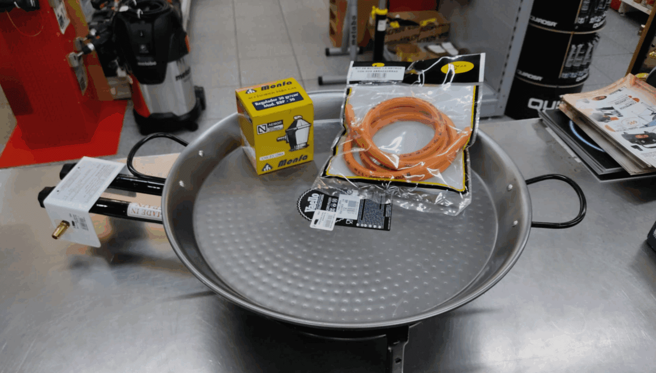 Kit completo de paellero en Coloma 2 Ferreteros