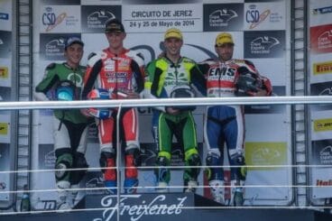 Alex Sirerol en el podium de Jerez