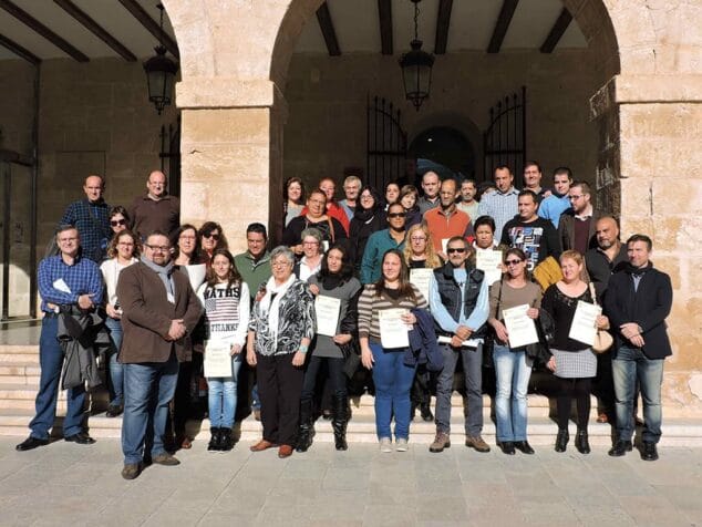Alumnos del segundo plan de empleo Dénia