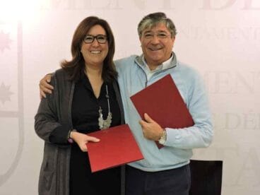 Ana Kringe junto a Jaime Portolés