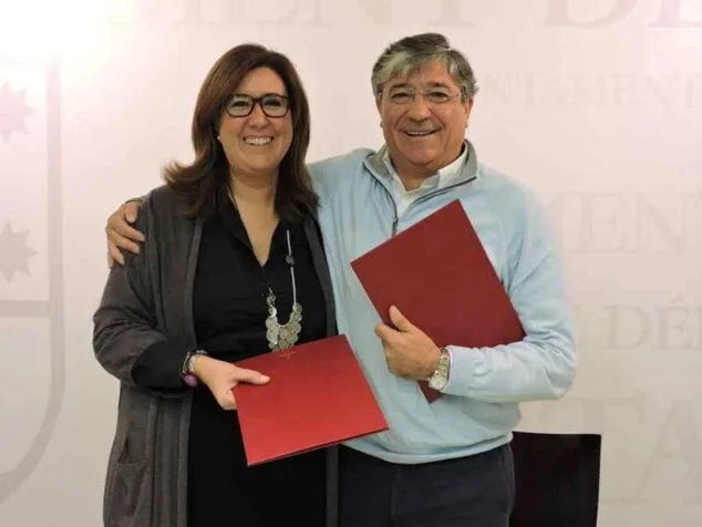 Ana Kringe junto a Jaime Portolés